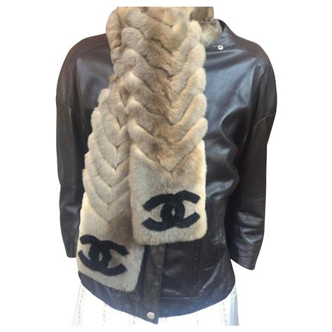 chanel fur scarf retail price|chanel scarf men.